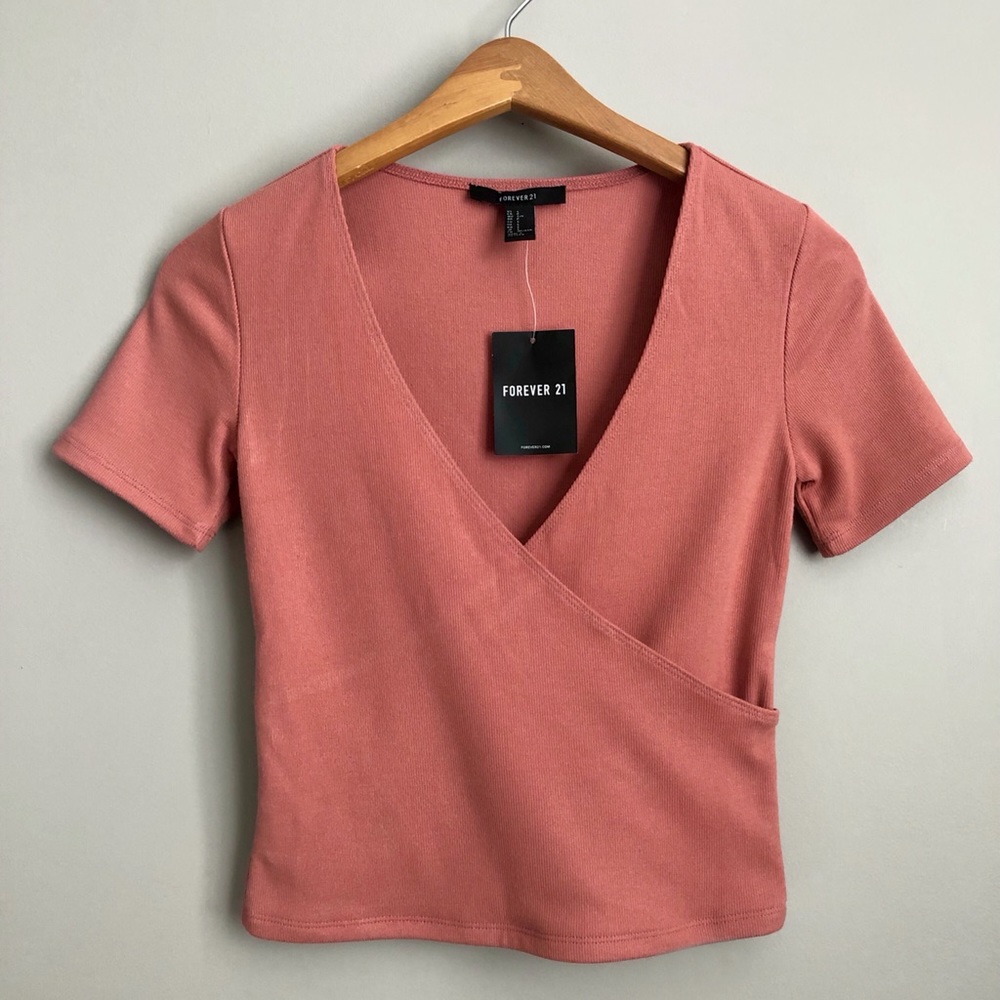 Forever 21 cropped wrap top